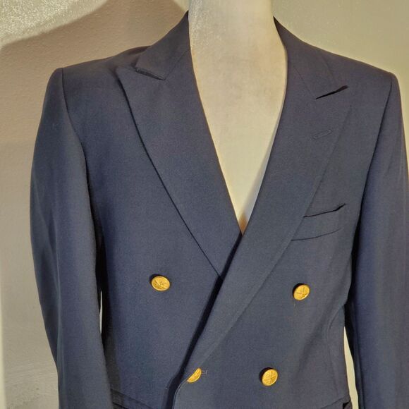 DARKMONT NAVY BLUE BLAZER LONG SLEEVE SIZE 36S - Picture 4 of 7